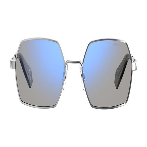 Polaroid Oval Unisex Silver Grey Metal Frame main image 4